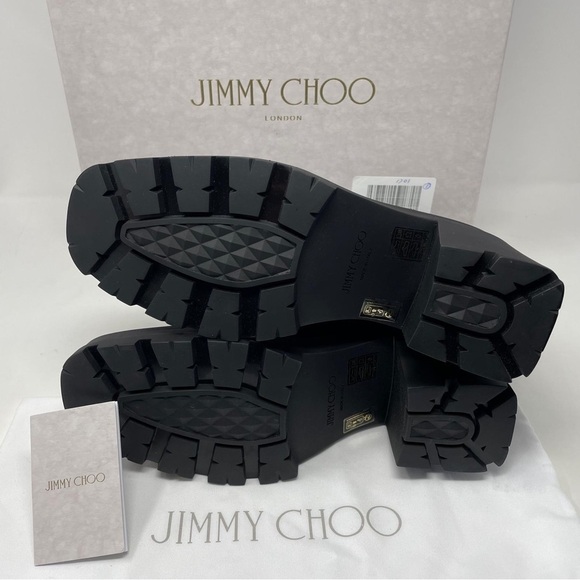 Jimmy Choo Veronique 80mm Leather Embellished Block Heel Ankle Boots - NWT - Picture 11 of 13